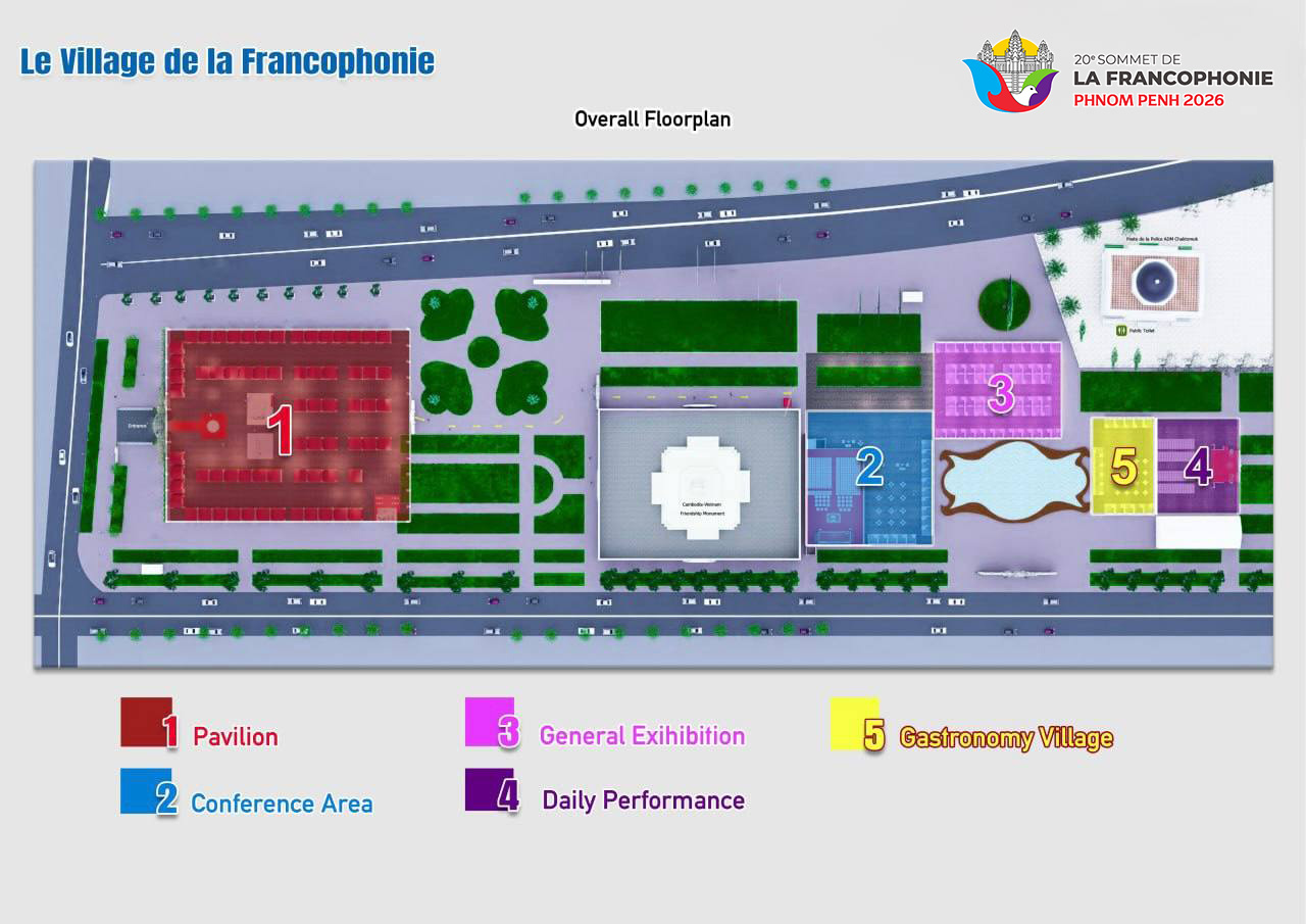 Overall floorplan - Francophonie Village